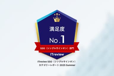 「CloudGate UNO」が「ITreview カテゴリーレポート 2025 Summer」のSSO（シングルサインオン）部門において『満足度No.1』を獲得